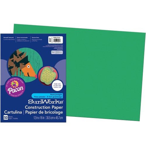 12X18 Green Const Paper